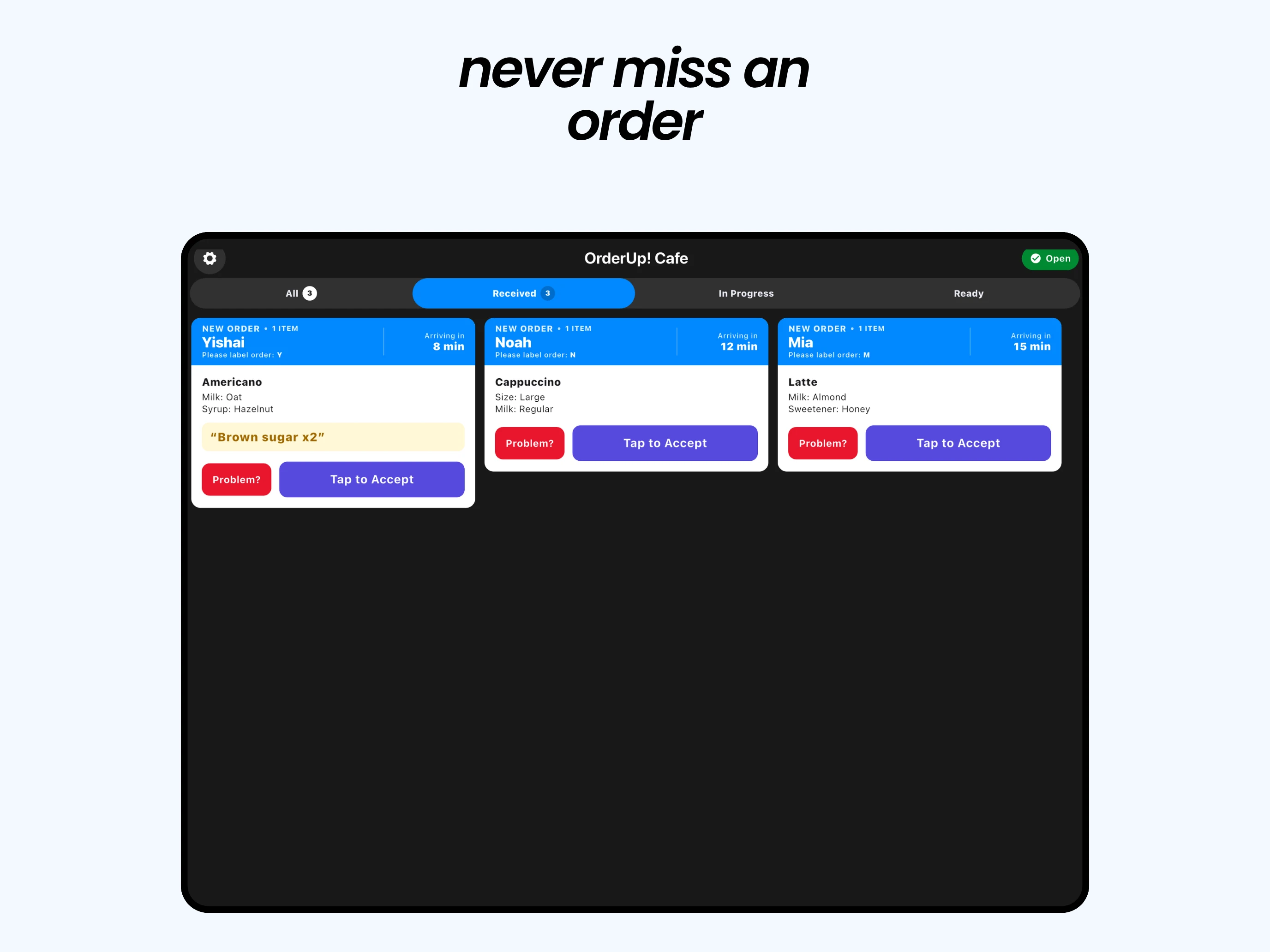OrderUp! - Merchant screenshot